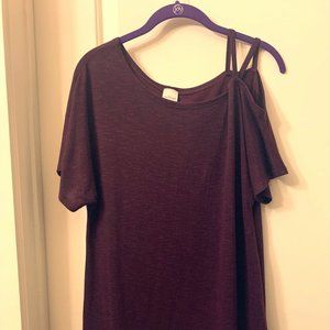 Maroon Half Strap Shirt -- NEVER WORN!